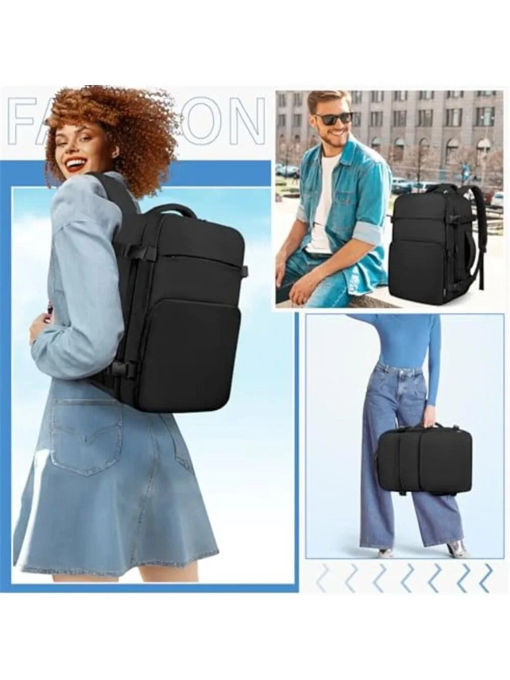 TSA Approved Carry On Backpack 15.6 Laptop Travel Bag Weekender